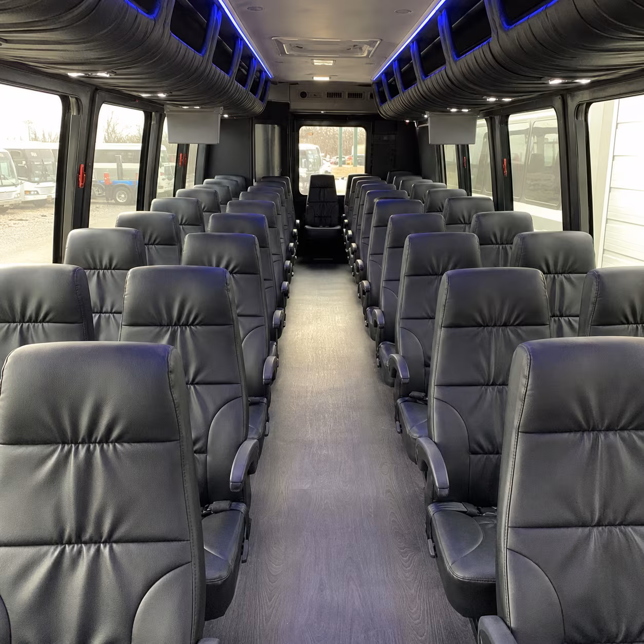 charter buses for large new bedford wedding weekends
