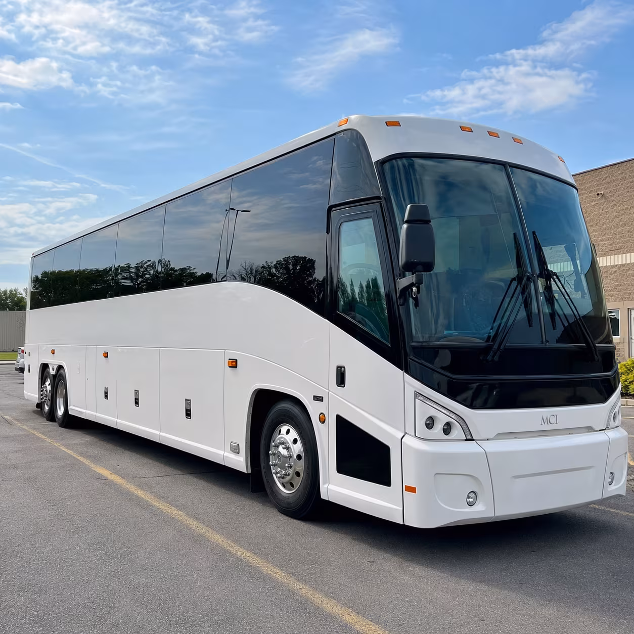 employee parking shuttle buses for new bedford business parks office complexes
