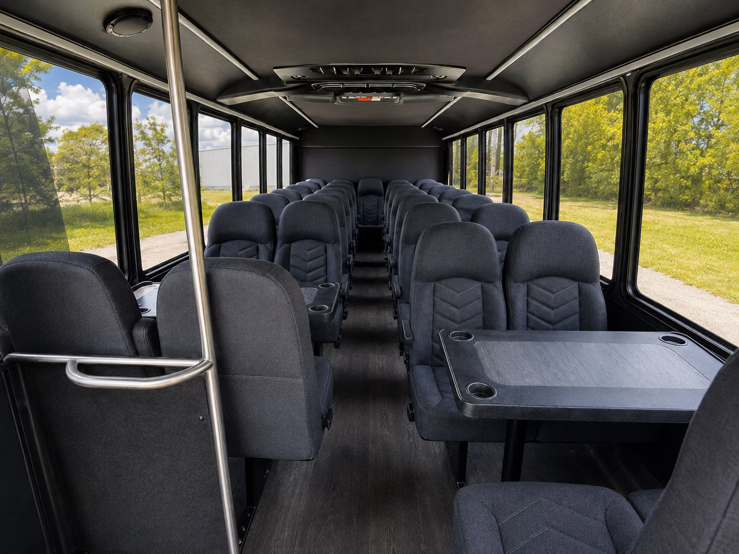 new bedford 15 passenger minibus inside