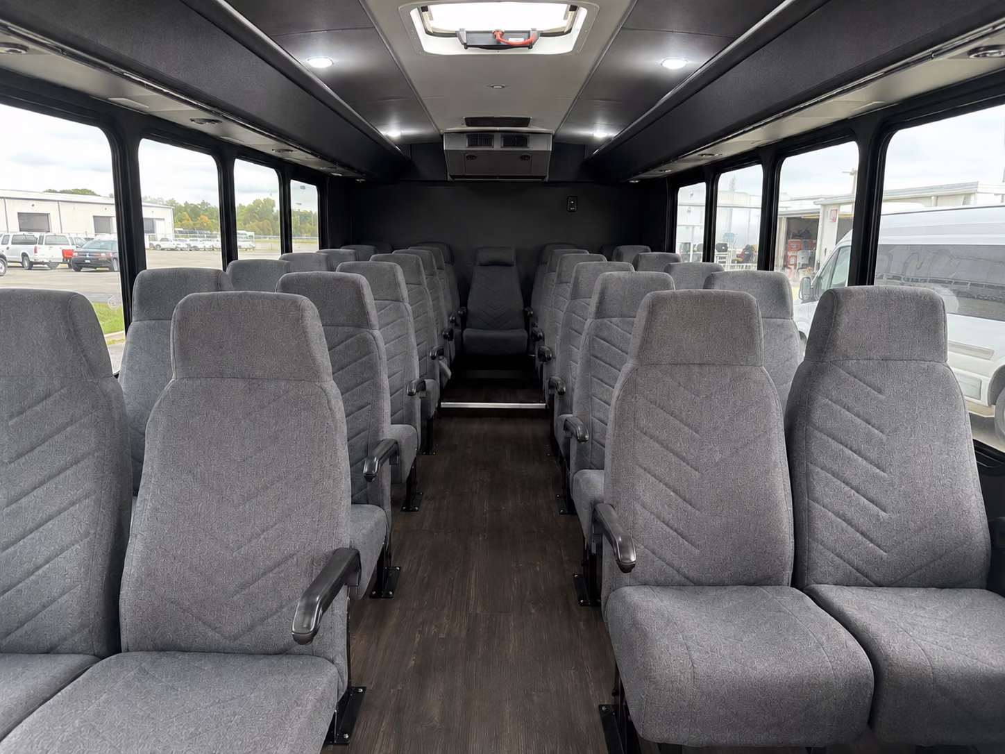 new bedford 15 passenger minibus interior