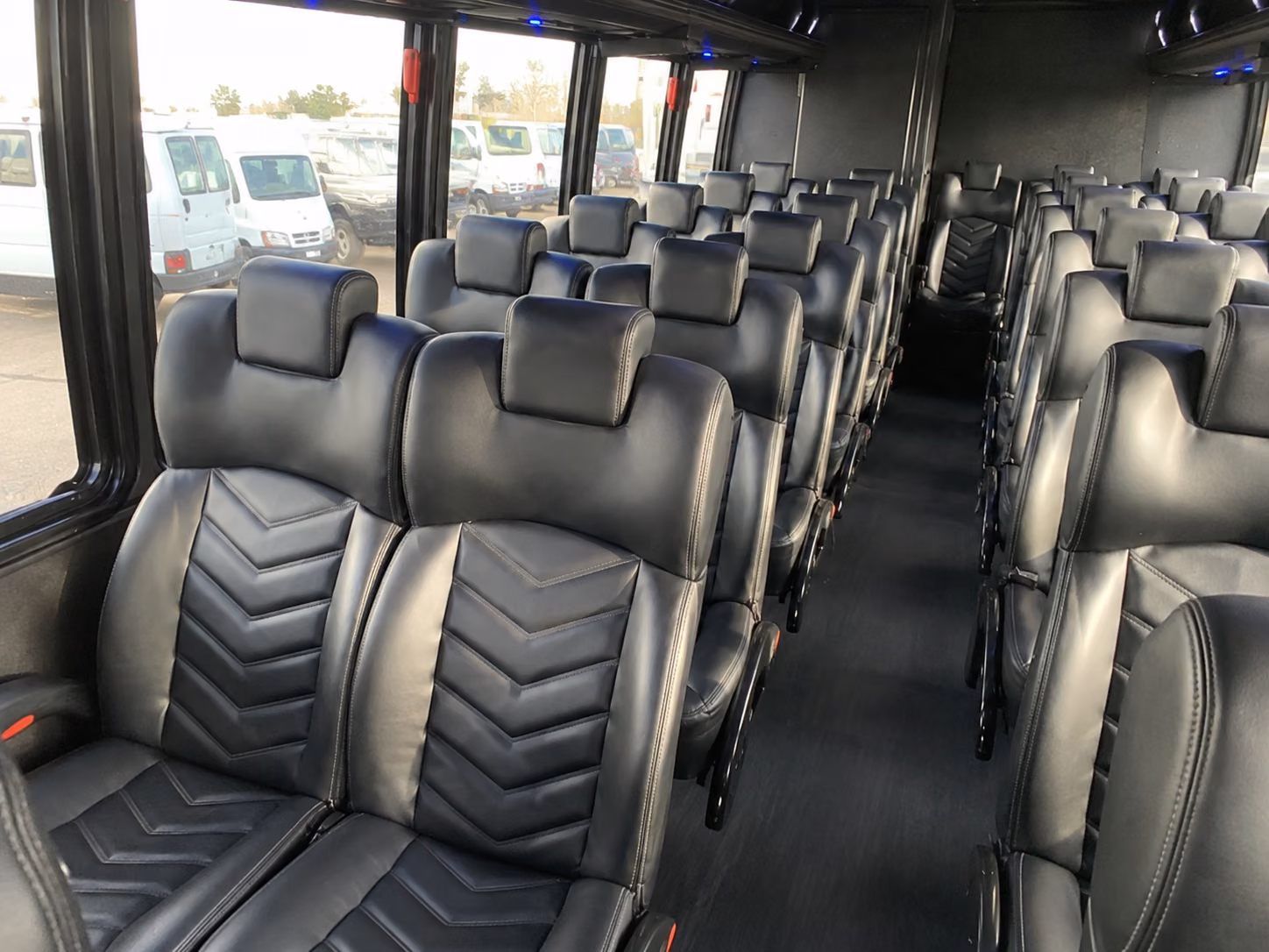 new bedford 18 passenger minibus interior
