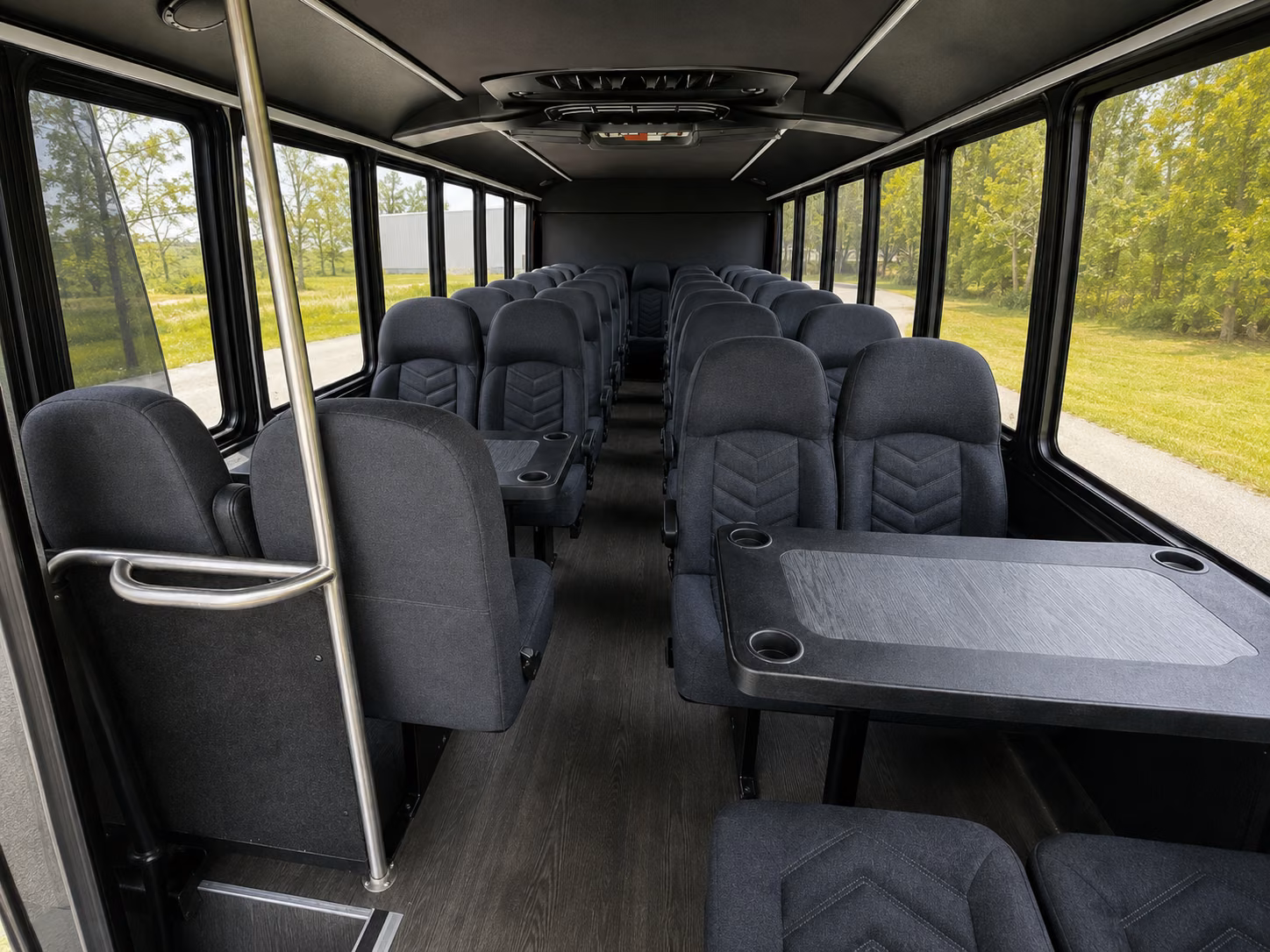new bedford 20 passenger minibus inside