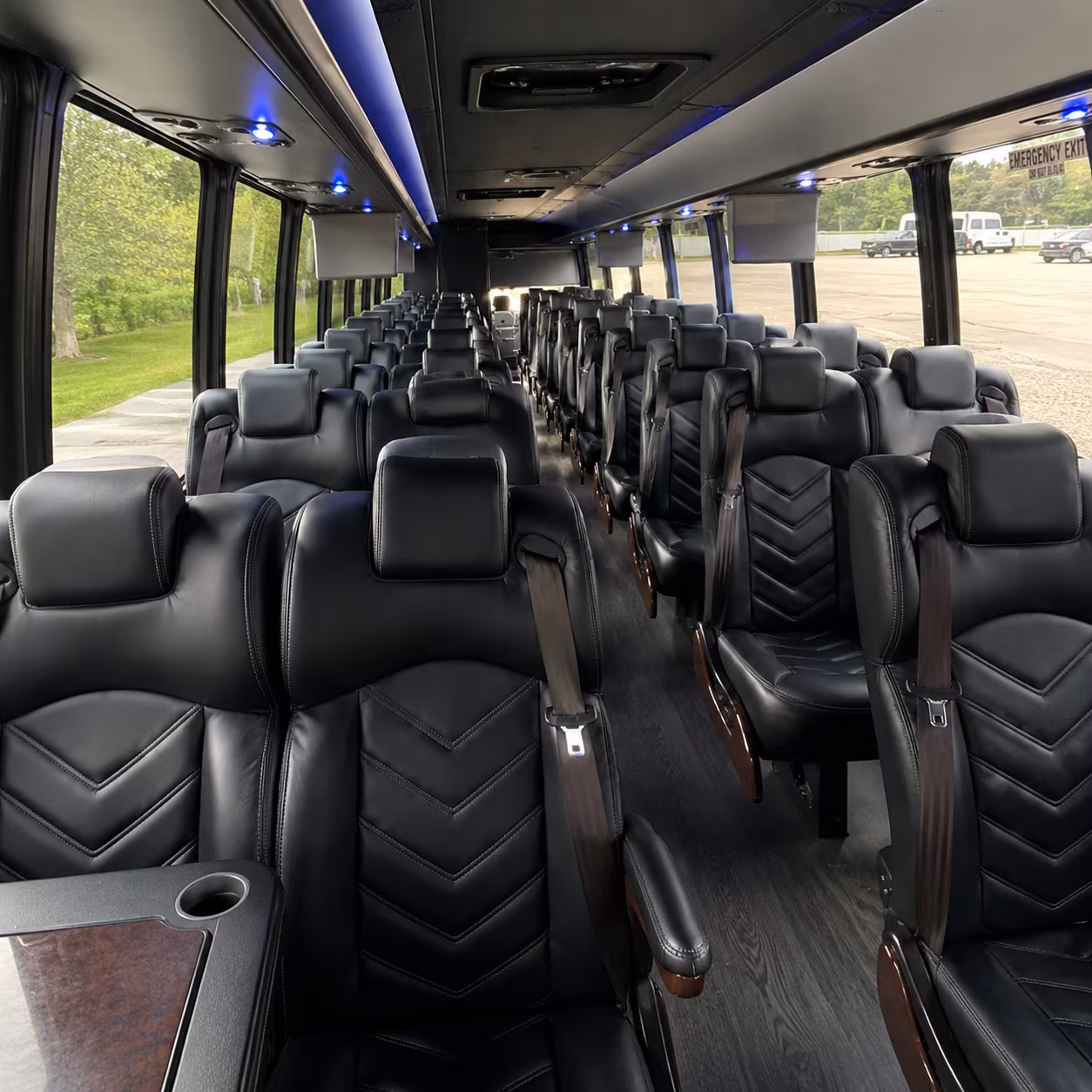 new bedford 25 passenger minibus interior