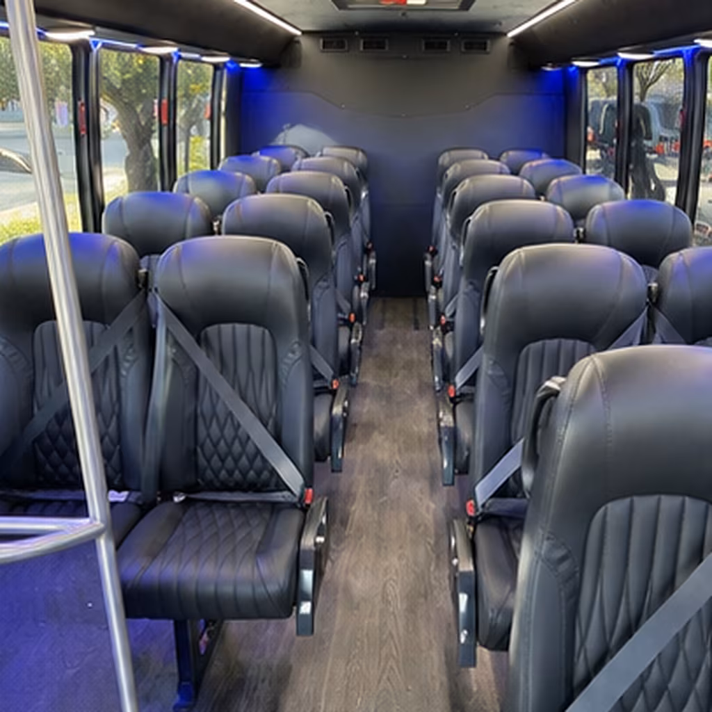 new bedford 30 passenger minibus interior