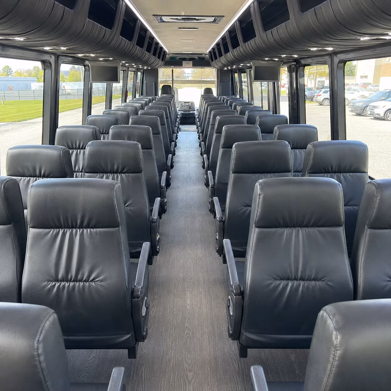 new bedford 35 passenger minibus inside