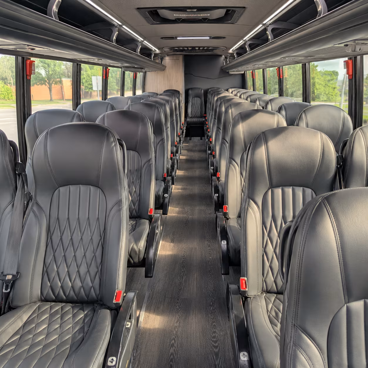 new bedford 35 passenger minibus interior