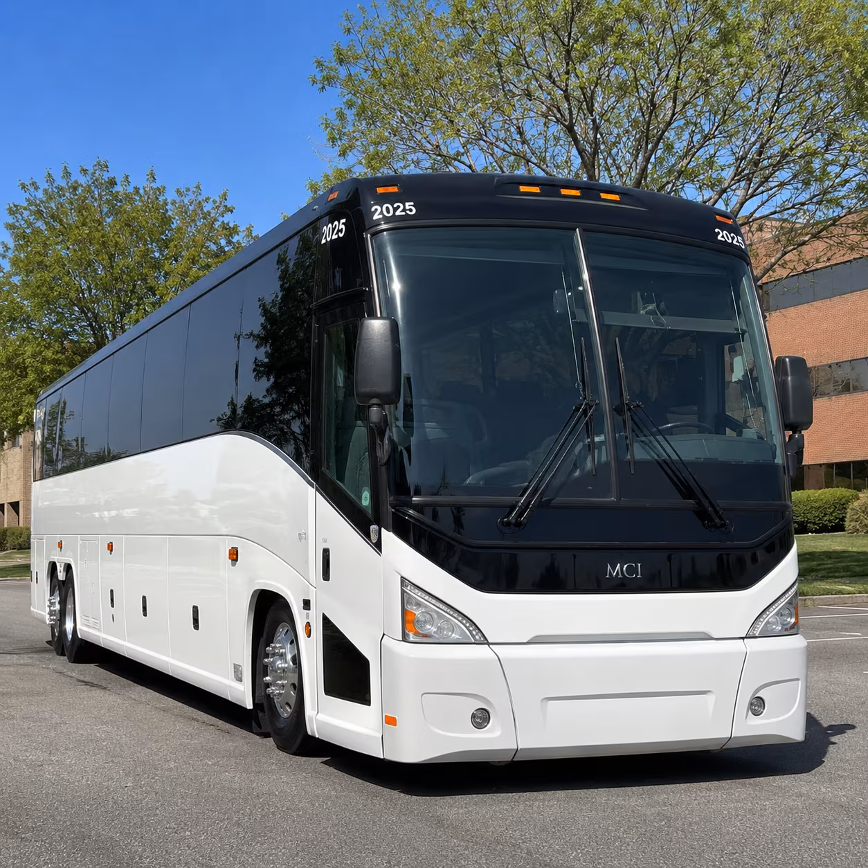 new bedford 56 passenger charter bus