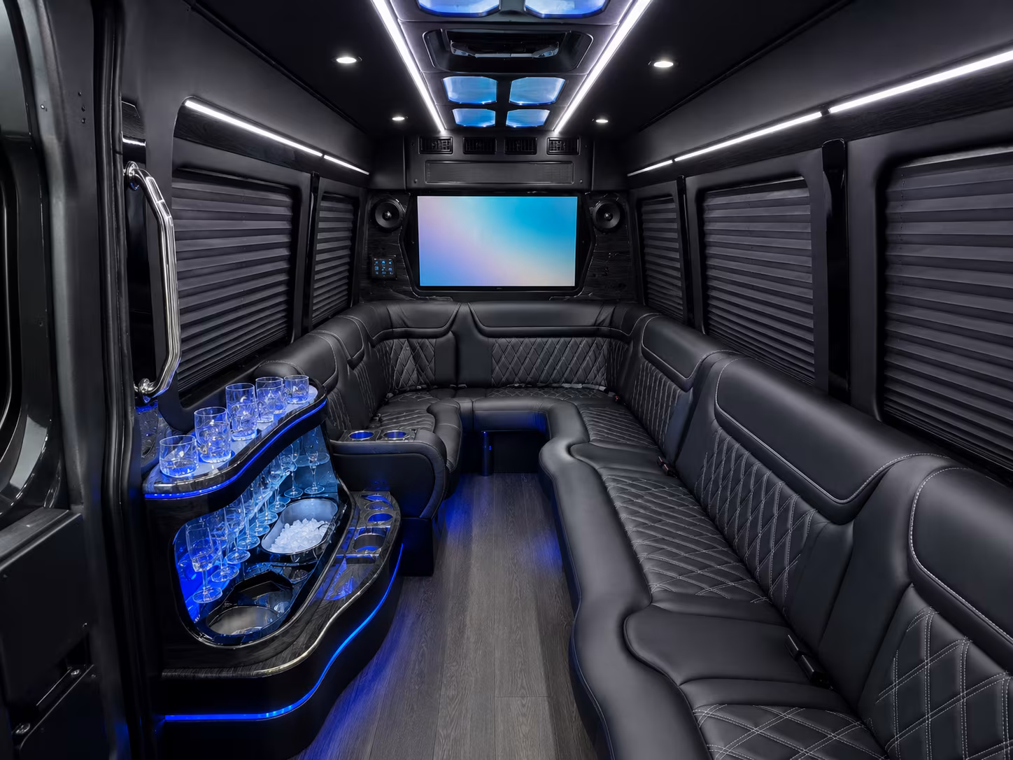 new bedford sprinter limousine inside