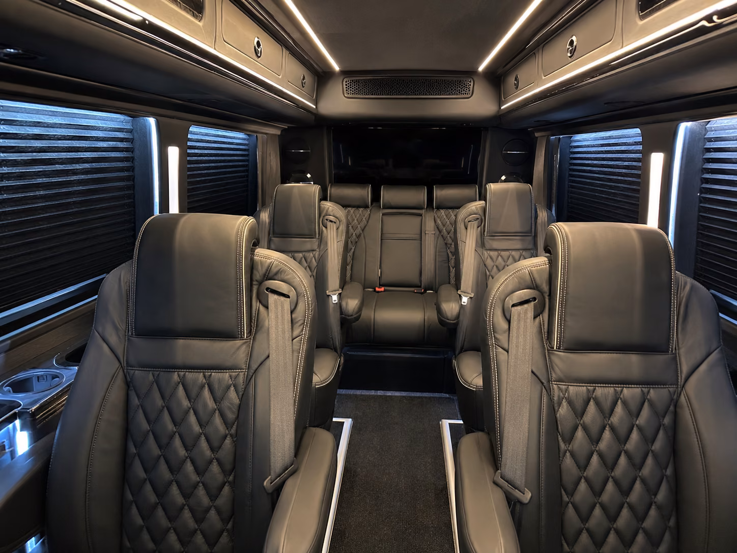 new bedford sprinter van with driver inside